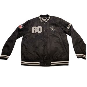 Vintage NFL Raiders Bombers Jacket